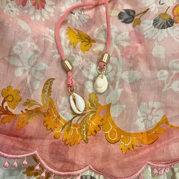 RARE Zimmermann Laurel Lace Up Floral Pink Frill Maxi Dress Size AU3/L - Picture 7 of 12